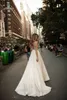 Berta 2019 Свадебные платья Бисером Аппликация Винтажные свадебные платья Открыть спинку плюс размер линии свадебное платье