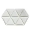 Toptan 100 adet Beyaz Plastik Üçgen Takı Sıralama Tepsi Taş Koleksiyonu Depolama Boncuk Kristal Nail Art Aracı Tepsisi