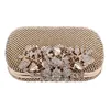 2017 Hot selling Both Side Diamond Flower Crystal Evening Bag Clutch Bags Upscale Styling Day Clutches Lady Wedding Purse