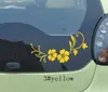 Reflective Car Stickers grace flower Waterproof Decal Sticker cover/anti scratch for car body Light brow front back