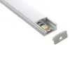 50 x 2m Sats / Lot u Form Aluminium Profil för LED Plat Square Type LED ALUMINIUM HUSPROFIL FÖR VÄGEN INVISED LIGHT