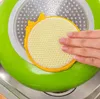 cheap colored round shaped double side non stick oil kitchen sponge dish scrubbers pads washing cleaning tools 9248909