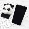 Plush Plastic Phone Case For iPhone 6 6s Plus Plush Rabbit Panda Doll Plastic Coque Cover For iPhone 6 6s Case Shell