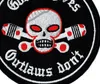 GOD Forgives Outlaw Don't Motorcycle bestickter Aufnäher Biker-Aufnäher zum Aufbügeln für Jacke, Weste, Reiter, Stickerei-Aufnäher F2319