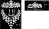 Tiaras Gold Tiaras Couronnes Bijoux de cheveux de mariage necklace oreille pas cher entières Fashion Girls Prom Part Party Robes Accessor4022472