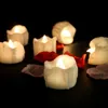 Novelty Lighting Flameless Flicker Tear Wax Drop Candle Mini Batteridriven Lampor Realistisk LED Te Light