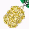 Vecalon Female pineapple earrings Crystal 5A Zircon 925 Sterling silver Party wedding Stud Earrings for women Fashion Jewelry