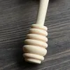 Wholesale- 100pcs/lot 14cm Length Wooden Honey Stirring Stick Wood Honey Spoon Dipper Party Supply