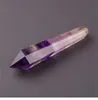 Tuyau de fumée en fluorite de quartz naturel, 110mm, cristaux de guérison, cadeau de vacances, artisanat de décoration en cristal, nouveauté