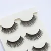 3D Mink False Eyelash Fashion 3 Pairs Handmade hair Lashes Thick Fake Faux Eyelashes Makeup Beauty Black Box5820456