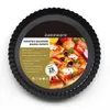 Hurtownia - Kuchnia Okrągły Carbon Steel Pizza Piska z wymiennym dolnym non-stick 9 cali ciasto Panki Pie chleb Pieczenia Pieczenia Narzędzia1