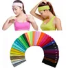 Ny 23 Candy Colors Bomull Sport Headband Yoga Kör Elastisk Bomull Tope Absorb Sweat Head Band
