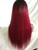 ombre glueless brazilian human hair wigs for black women lace front wig with baby hair