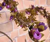 2,2m Konstgjord Silk Rose Fake Flower Fall Yellow Leaf Hängande Garland Plants Party Home Wedding Garden Floral Dekoration G403