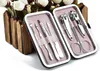 7pcs Nail Scissors Cutter Manicure Clippers Kit Stainless Steel Nail Manicure Tools Sets Nail Art Eyelash Tweezer Ear Pick Accessories