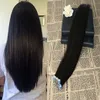 ELIBESS Band in der menschlichen Haarverlängerung 2.5g / pcs 40pcs / set 1B # 2 # 4 # 6 # 27 doppeltes gezeichnetes Band in der Haar-Erweiterung mit starken Enden