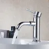 Krom, pirinç musluk banyo lavabo ile toptan ve perakende güverte montaj musluğu sıcak /soğuk su tek sap HS404