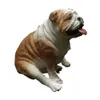 Buldog Figurka Żywica Dog Zwierząt Statua Handmade Figurki Dekoracja Dla Domu i Garden Cherismas Prezenty