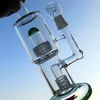 Recycleur Toro Un tel complexe de plates-formes pétrolières doubles Bongs en verre Grand tuyau d'eau Perc Fumer Piper 18mm Joint Épais Bras 32cm Hauteur