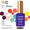 Hele Sunrim White gel nagellak voor Franse nageltips 15 ml naakt UV -gel vernis langdurige Soak Off Leduv Gel Lacquer4388296