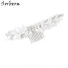 Cabeças Sorbern Boho Design Capacete de casamento 2018 New Bridal Tiara Gold Pearl Flower Wedding Hair Hair Combs Vintage Women Hair a