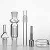 Hot Selling Mini Nector Collector Kit 19mm Joint Straw med Titan Tips och Quartz Nail Glass Ashtray för vattenrör