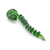 Glass dabber carb cap tool stick Curved skull crossbones style For Hookahs nail quartz banger herb wax oil vaporizer dab tools