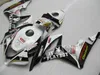 100% formsprutad fairingkit för Honda CBR600RR 07 08 Vit Svarta Fairings Set CBR600RR 2007 2008 OT24