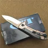 Zero Tolerance 0801CF Folding Knife Ball Bearing Flipper Pocket Knife D2 Blade Steel Handle Utility Outdoor Camping Knife