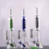 Fab Egg hookah Glass Bong Skull glass water Pipe Double recycler Showerhead perc oil rigs with slits 14 mm joint