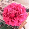 13cm hoge kwaliteit grote zijde pioen bloem hoofden bruiloft decoratie kunstmatige simulatie zijde pioen camellia rose bloem muur bruiloft