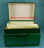 Рождественский подарок коробка для часов оригинальные внутренние внешние женские часы коробки мужские наручные часы зеленая коробка буклет карты часы мужские новые