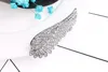 Hot Sale Black Metal Angel Wings Brosches Vintage Jewelry Simulted Pearl Bouquet Brosch Women Safety Pins Accessories