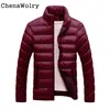 Heren down groothandel- casual hete verkoop aantrekkelijke mannen winter warme slanke fit dikke bubbel jas modejack parka bovenkleding 19 december