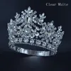 Pageant Kronen Nieuwe Rhinestone Crystal AB Zilver Miss Beauty Queen Bruids Bruiloft Tiara Prinses Headress Mode Haar Sieraden Cro286Y