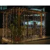 300 LED Lights Wedding Christmas String Birthday Party Outdoor Home Warm White Decorative Fairy Curtain Garlands