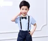 4 Pieces Promotion Kids Toddlers Suspenders 2 5cm 65cm Elastic Adjustable 3 Clips-on Y-Back Boys Girls 35 2458