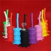 Ny Mini Silicone Bong Water Pipes Glass Bongs Dab Oil Rig Silicone Bubble Water Bong Hookah Colorful