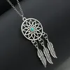 2017 NUOVA Collana elegante del pendente di Dream-catcher Collana di moda della piuma della nappa dei monili