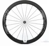 700C 50mm depth Road bike carbon wheels 23mm width clincher tubular bicycle super light aero wheelset245E