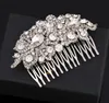 Brud smycken silver kristall blomma brud huvudbonad mjuk kedja bröllop hår prydnader dekorerade headpieces ld1961316349