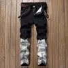 BIKERMoto JEANS Pantalone uomo grande formato 30-40 Pantaloni maschili stretch jeans dritti vintage