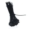 1000 adet Siyah Naylon Kendinden Kilitleme Ağır Standart Kablo Sarma Zip Kravatlar sapanlar Tel Kablo Kravat Kiti Ev ve Sanayi için Bağları Tutturmak