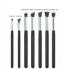 Wholesale- Professional 7pcs Beauty Makeup Brushes Set Synthetic Kabuki Cosmetic Blending Eyeshadow Eyebrow Brush Kit Tool