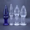 Consolador anal de vidrio tapón anal cristal vagina cuenta pene masculino masturbador producto adulto juguetes sexuales para mujeres gay hombres q17112435099238