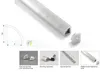 20 x 1m Sets / Lot V-vorm Plastic profiel voor LED-licht en waterdichte hoek LED-kanaal voor kabinet of keuken LED-licht