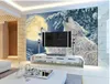 Moonlight white wolf mural 3d wallpaper 3d wall papers for tv backdrop wallpaper for walls 3 d for living room