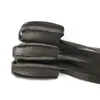 ブラックレザーの熱い販売3指ガードプロテクトブラックレザー素材の指保護器は、アーチェリースポーツのために安全