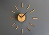 Textura de metal de alta calidad DIY Reloj de colgaje de moda Moda Creativa Combinación Reloj autoadhesivo Tierra Hao Gold Diy Bell
