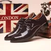 مصمم العلامة التجارية أوكسفورد أحذية للرجال اللباس أحذية الزفاف براءات جلد التمساح أحذية رجالي الإيطالية zapatillas هومبر sapato الاجتماعية